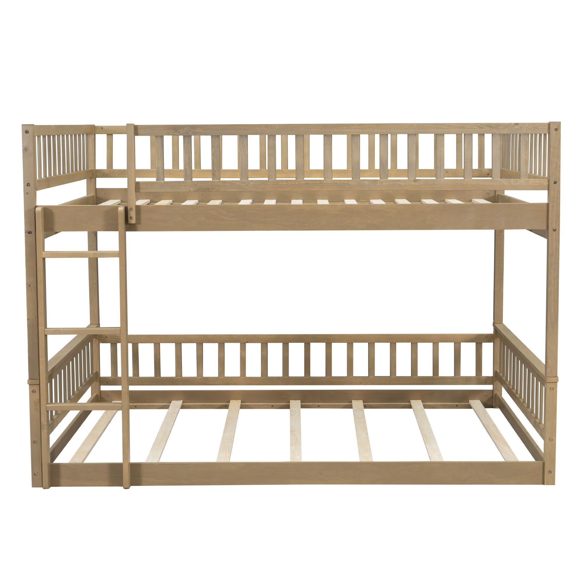 Bunk Bed With Ladder And Guardrails