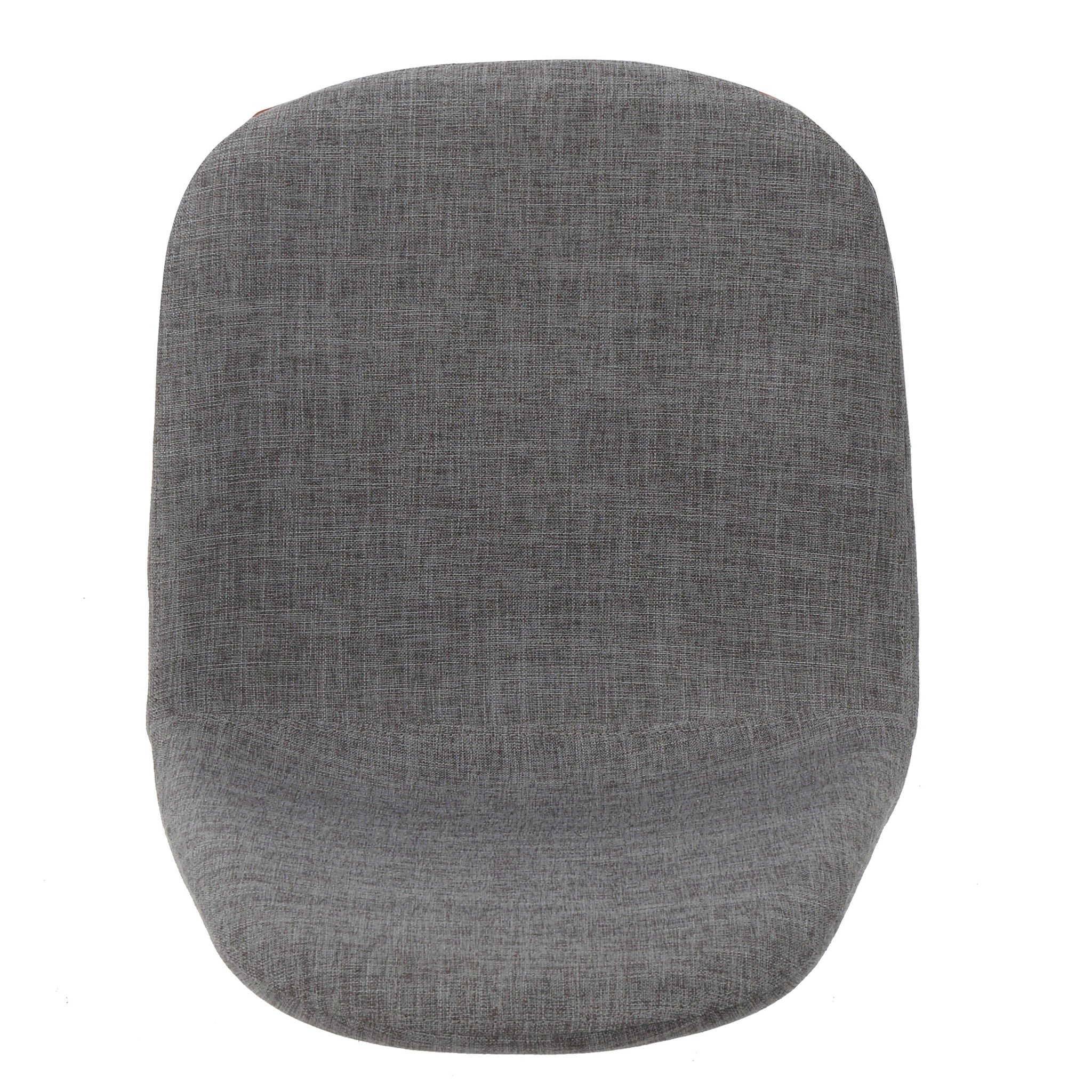 Modern Minimalist Fabric Dining Chair With Iron Legs