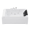 Xavier - Double Massage Bathtub - Milk White