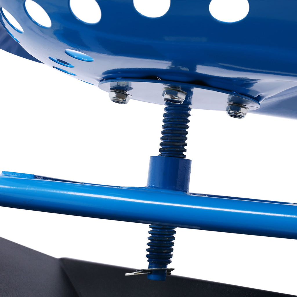 Rolling Garden Scooter Cart Seat With Wheels, 360 Swivel Seat, Tool Tray