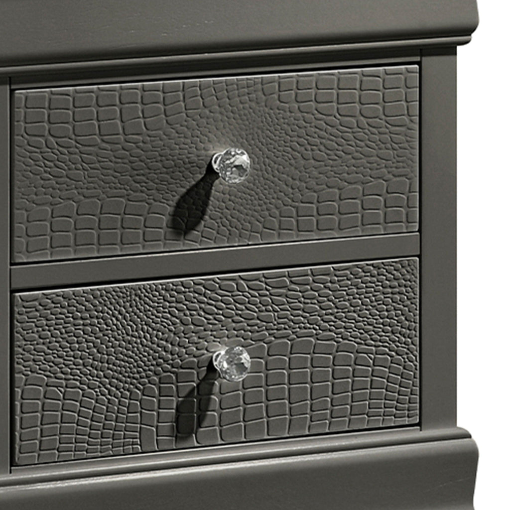 Blaze - 2 Drawer Modern Nightstand