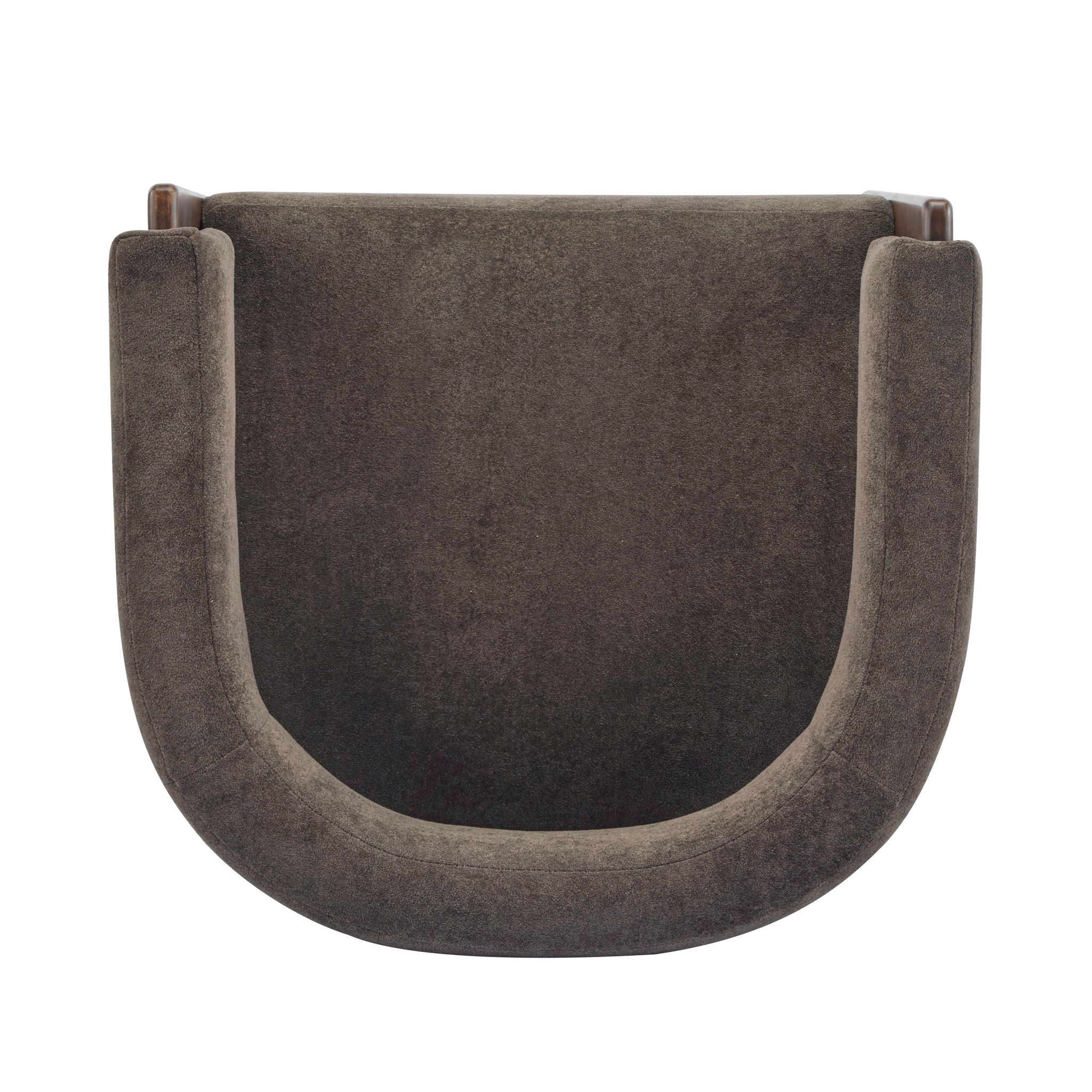 Modern Upholstered Accent Arm Chair With Barrel Back Design