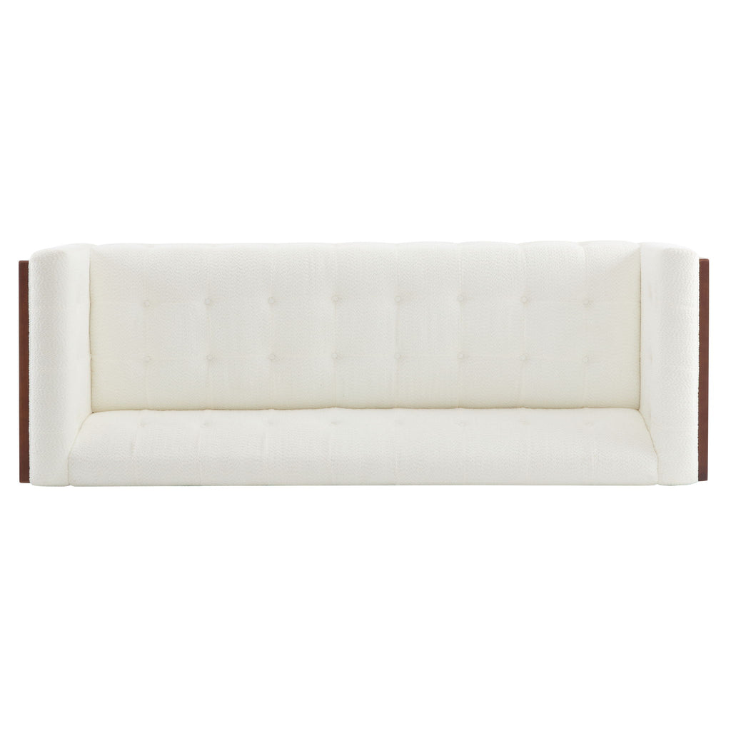 Contemporary 3 Seater Sofa With Tufted Design