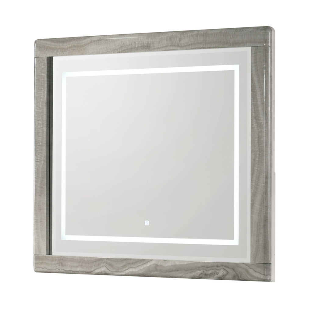 Jazz - LED Mirror With Touch Sensor Switch (Dresser Not Included) - White