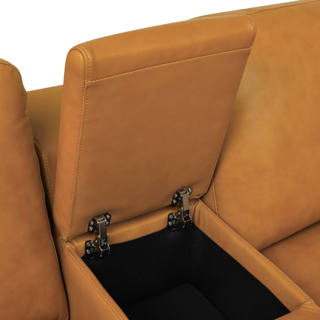 Upholstered Large Arms Sectional With Recliner Seats