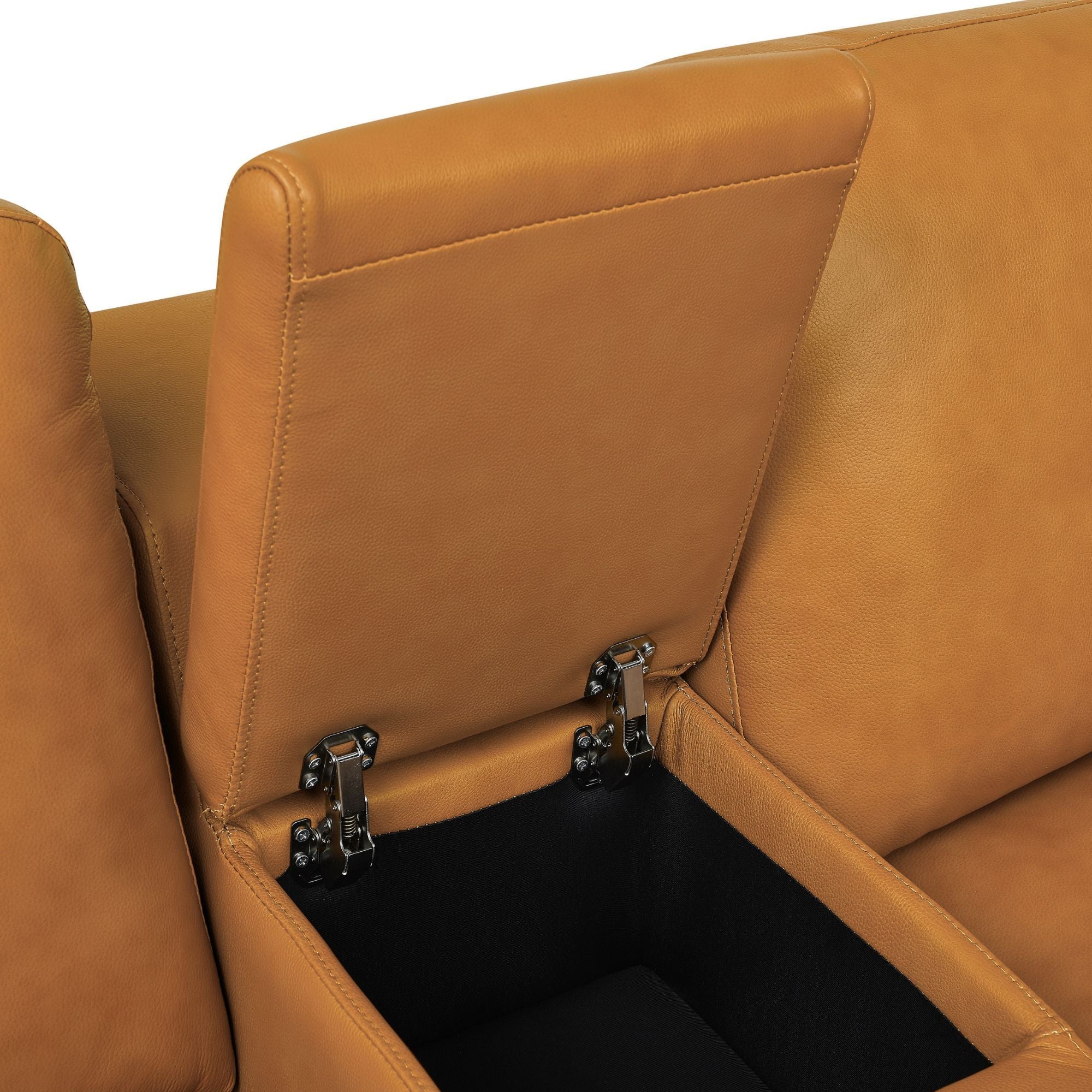 Upholstered Large Arms Sectional With Recliner Seats