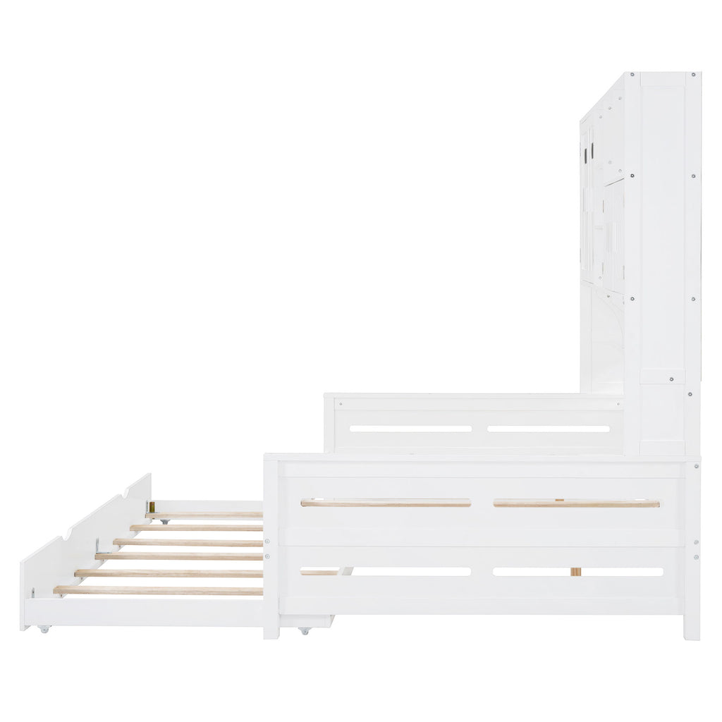 Daybed & All-In-One Cabinet And Shelf