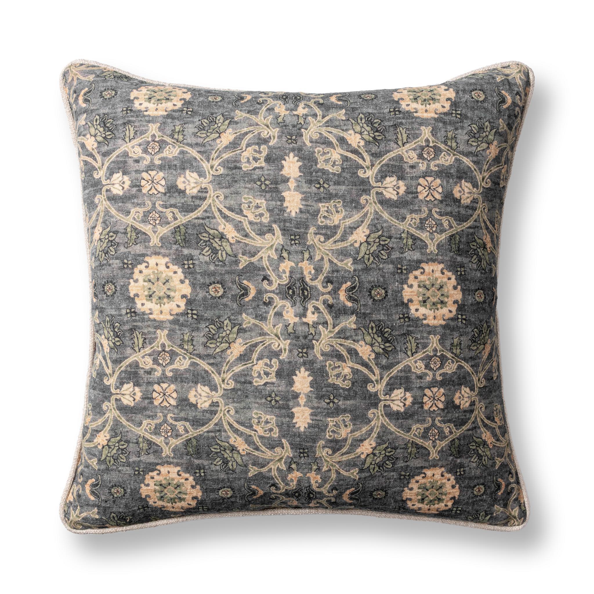 Ira - 22" x 22" Accent Pillow - Blue Sea Multi