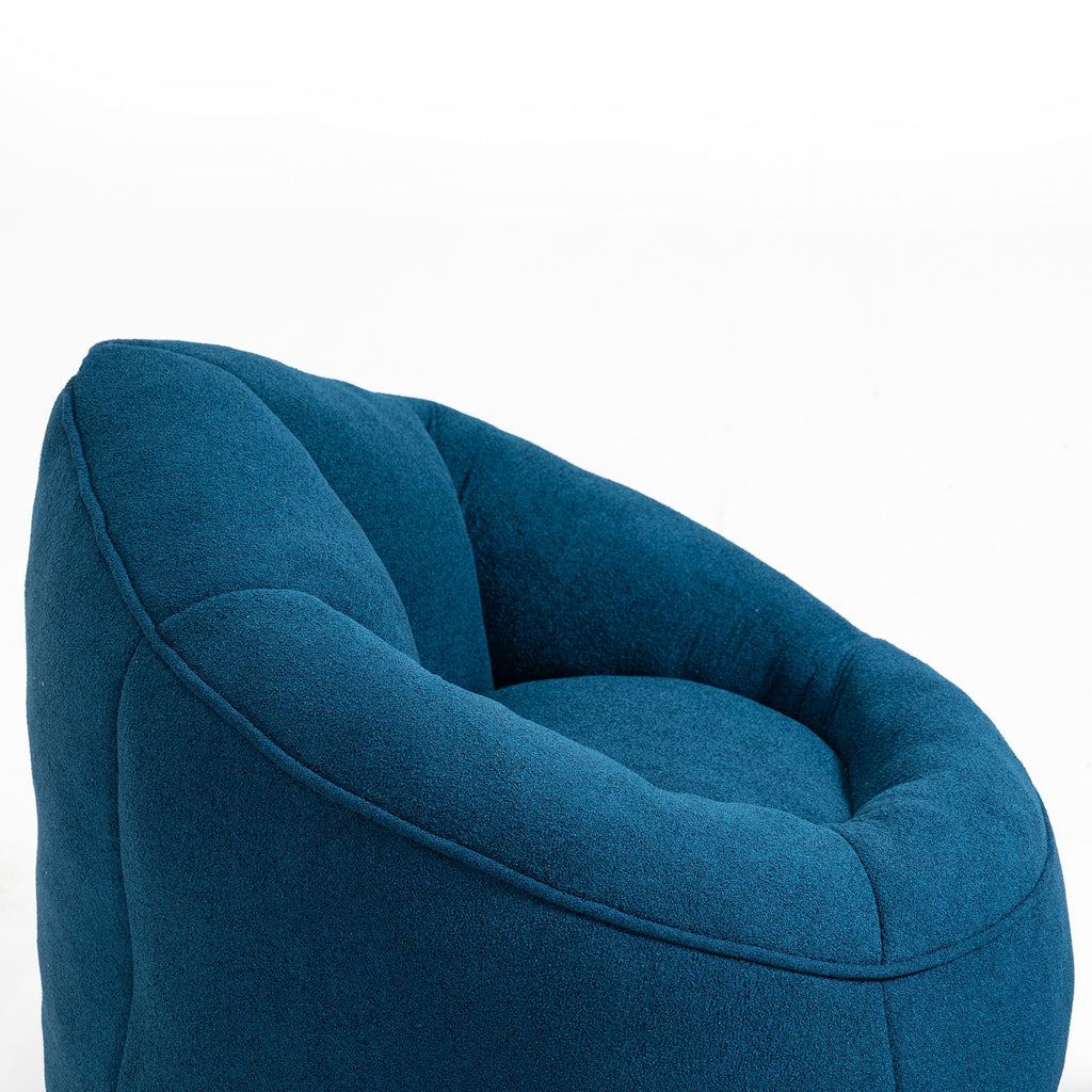 Bedding Bean Bag Sofa Chair High Pressure Foam With Footrest