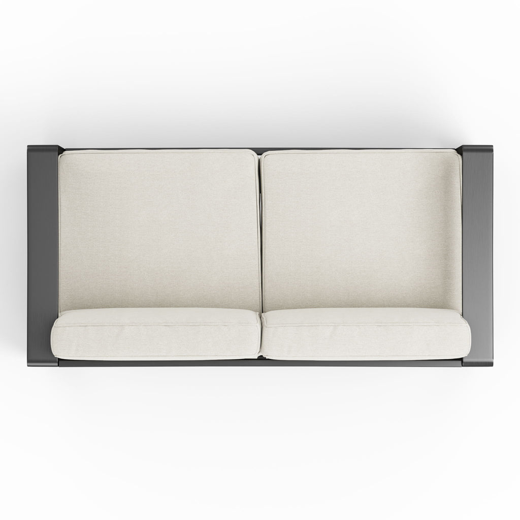 Maya Bay - Loveseat - Black / Beige