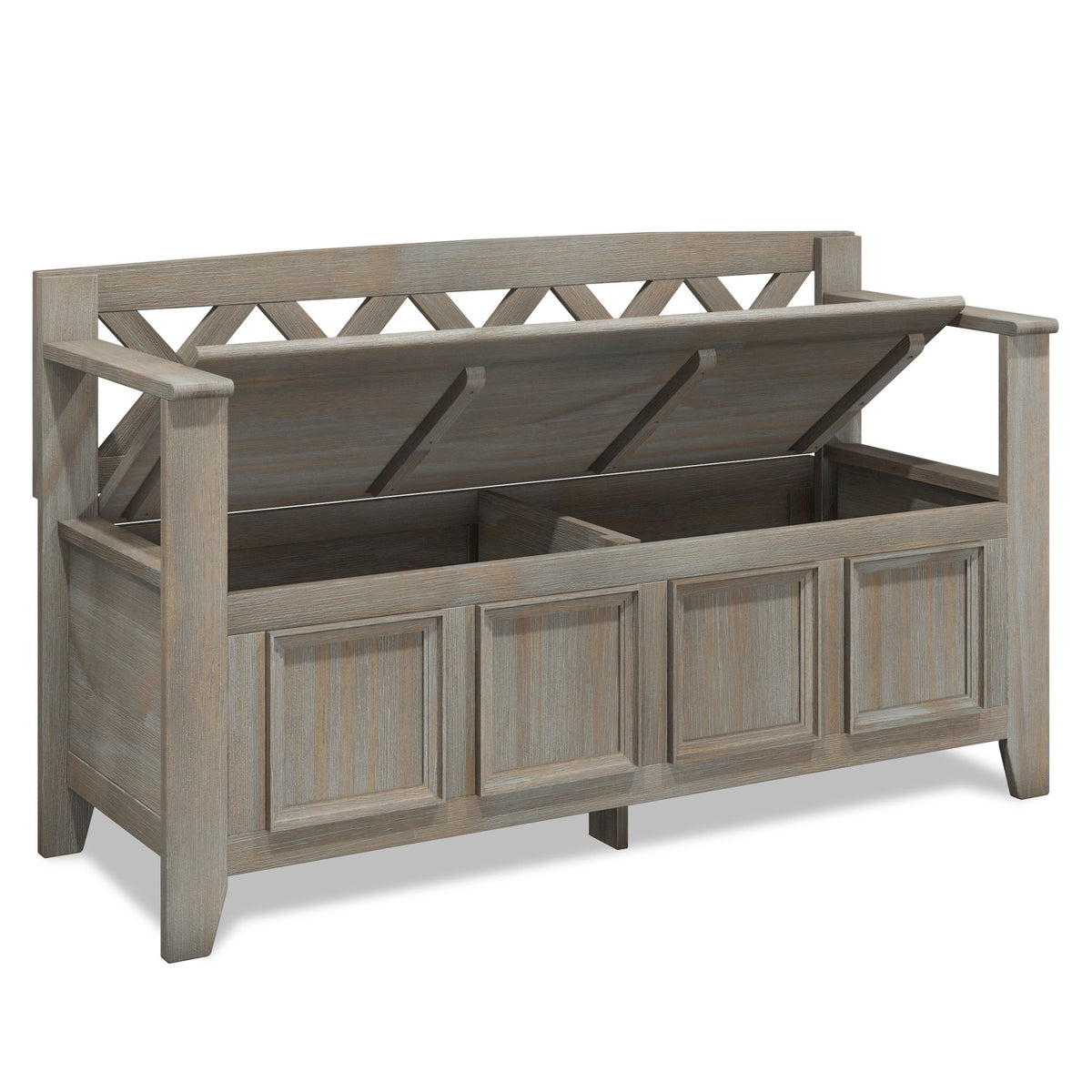 Amherst - Entryway Storage Bench - Light Brown