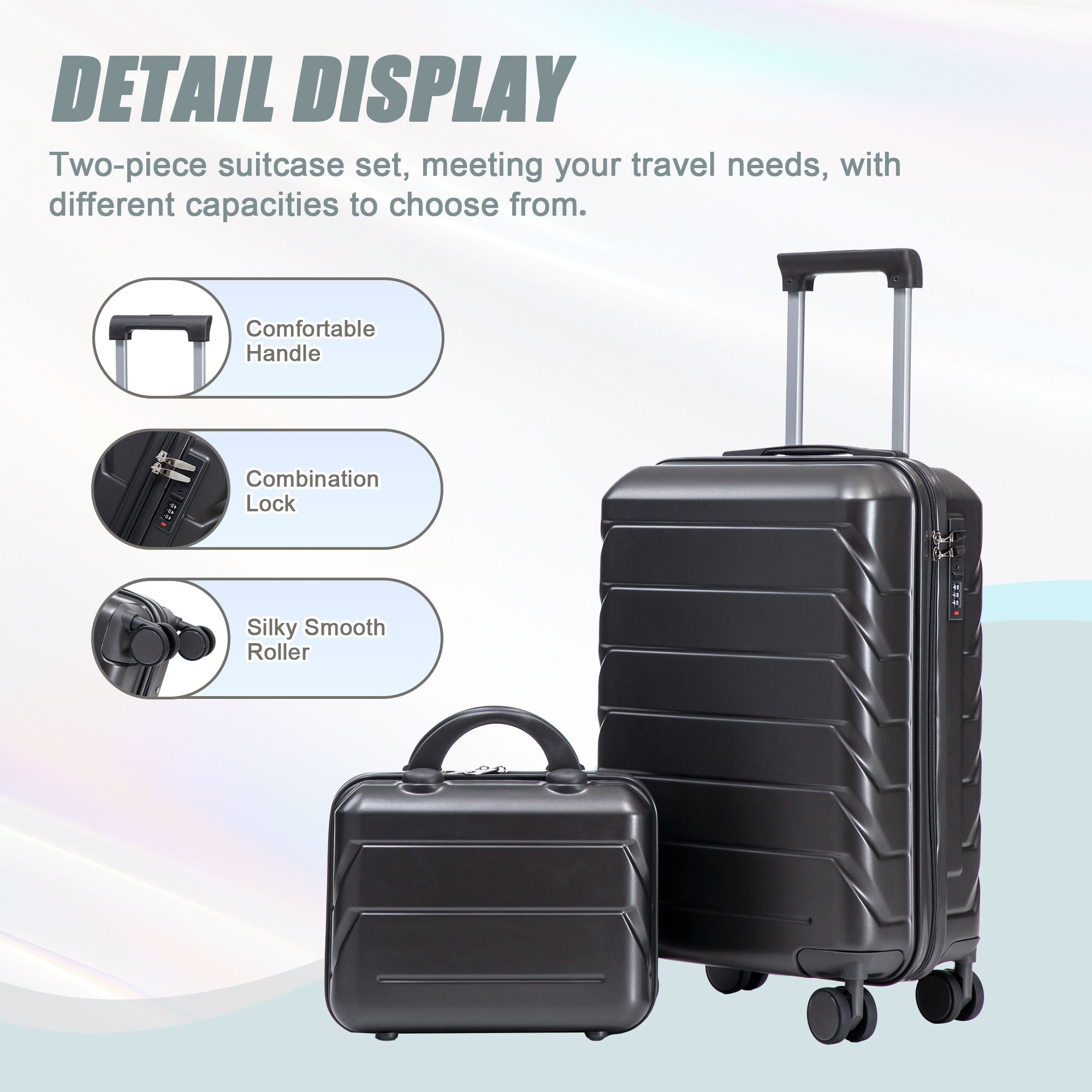 Spinner Luggage Set With Combination Lock