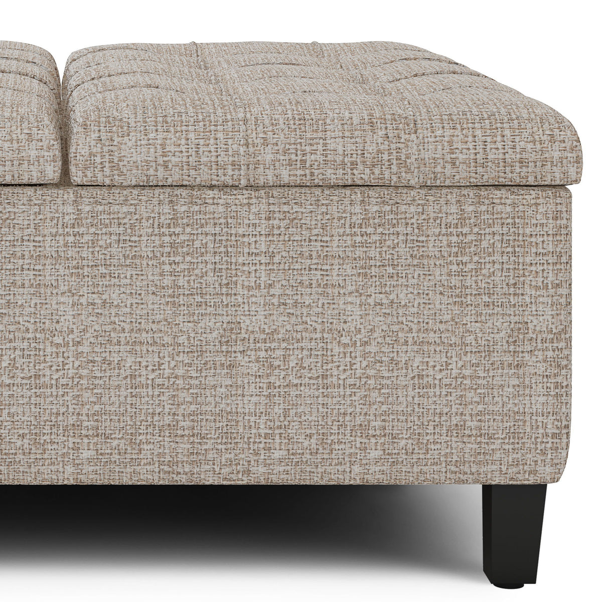 Harrison - Coffee Table Storage Ottoman - Silver