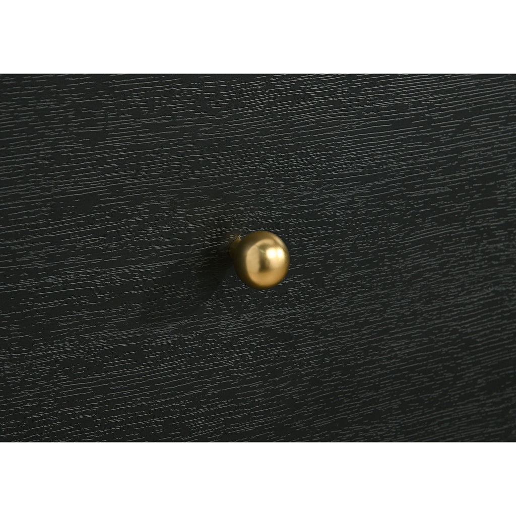 Burton - 6 Drawer Dresser With Mirror - Black