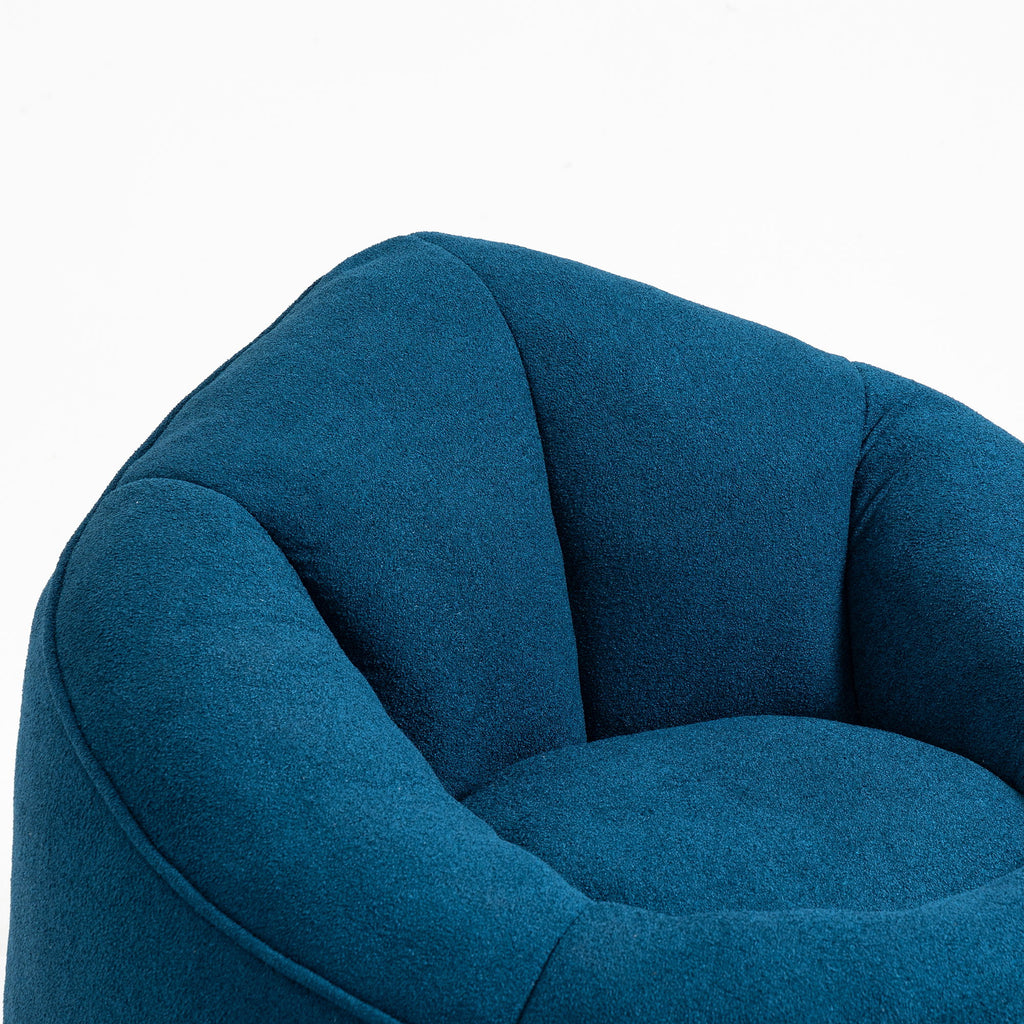 Bedding Bean Bag Sofa Chair High Pressure Foam With Footrest