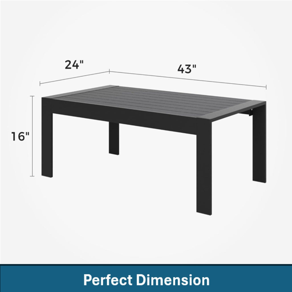 Outdoor Patio Set With All-Weather Thick Cushions