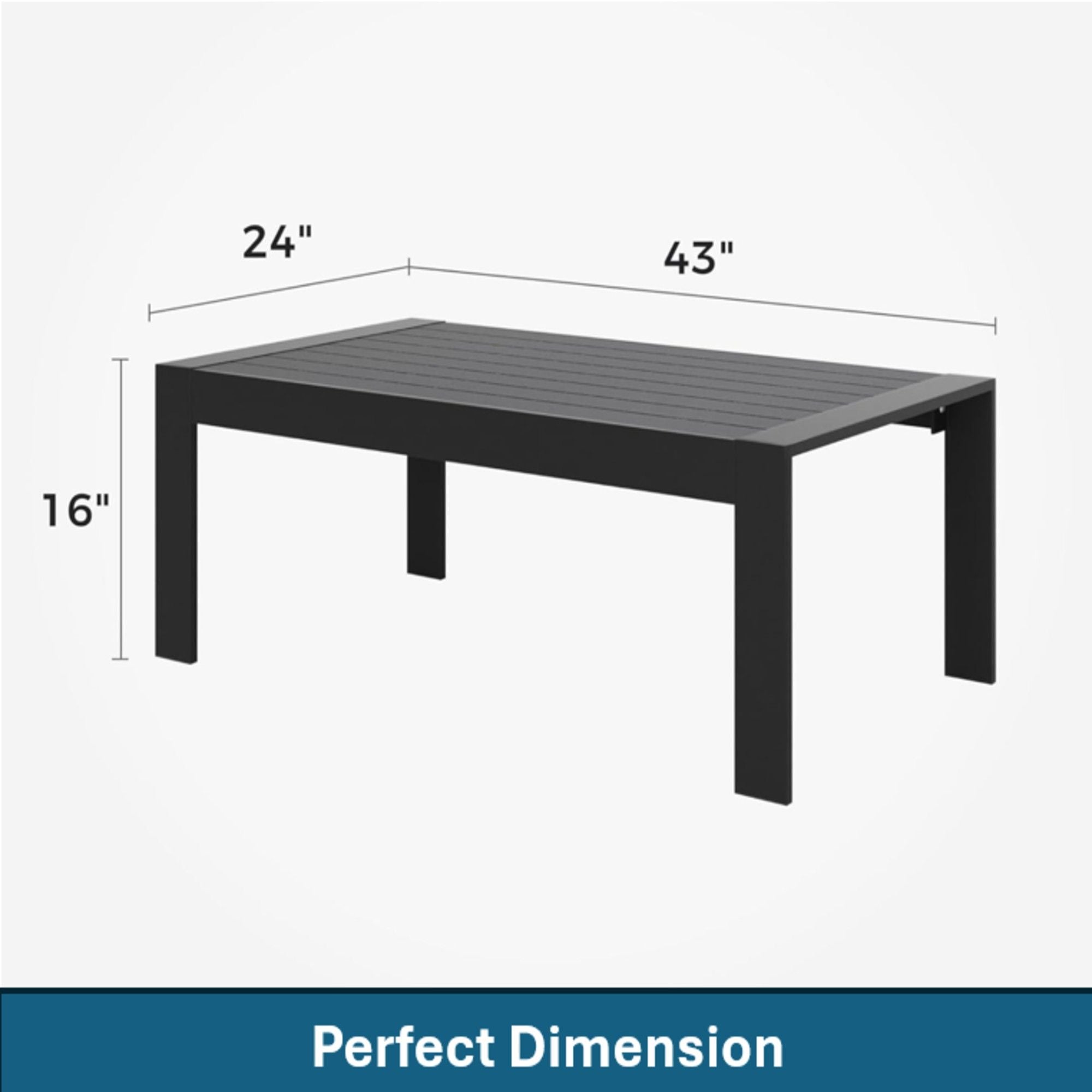 Outdoor Patio Set With All-Weather Thick Cushions
