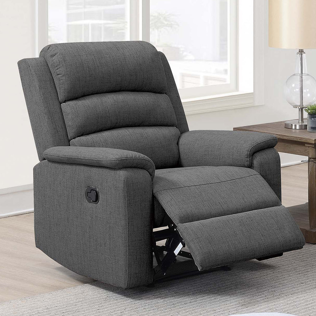 2 Piece Living Room Set With Manual Reclining Loveseat And Recliner
