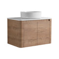Wall Mounted Bathroom Vanity & Art Sink & 1 Soft Close Door