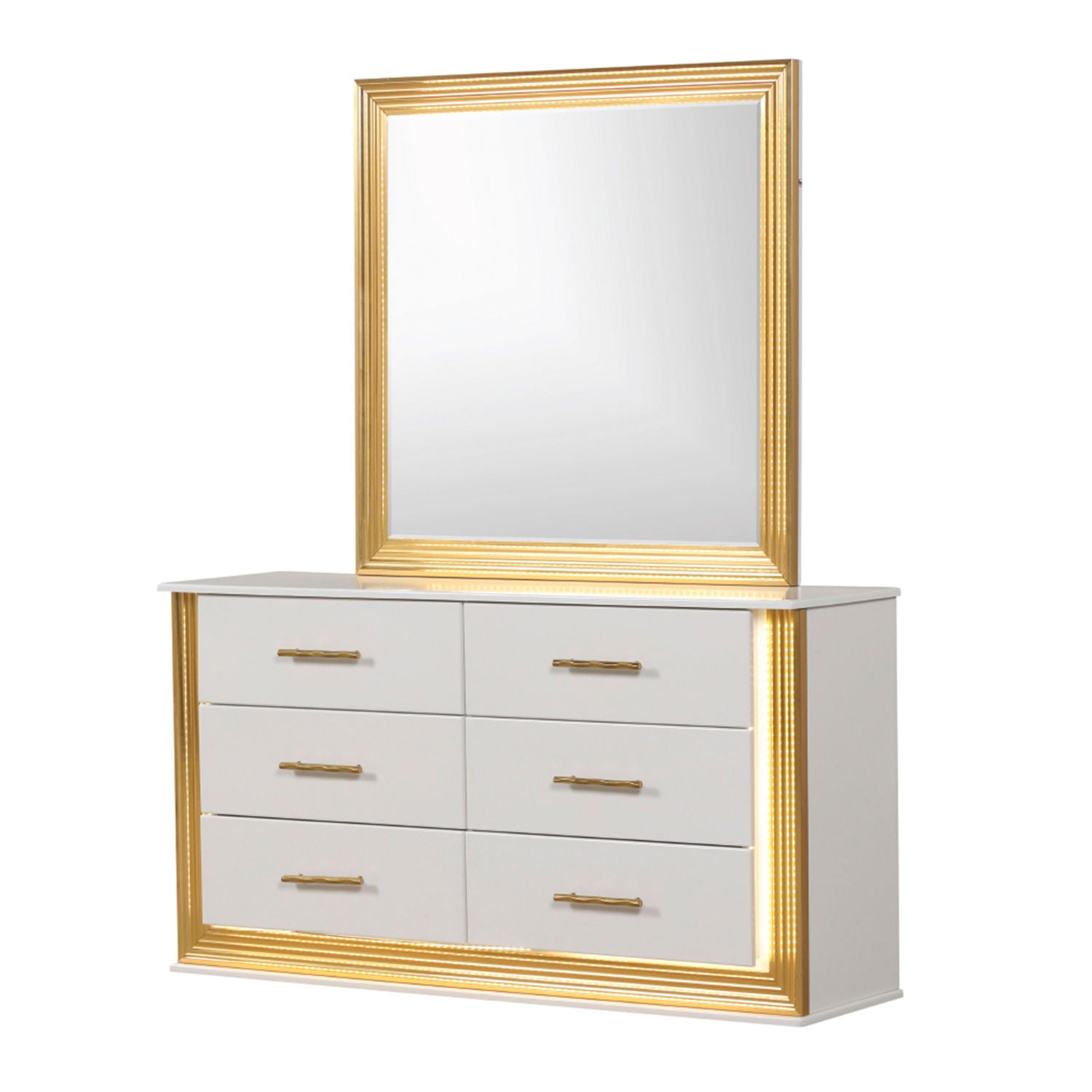 Obsession - 6 Drawer Dresser - White