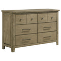 Pelton - 6 Drawer Dresser - Oak