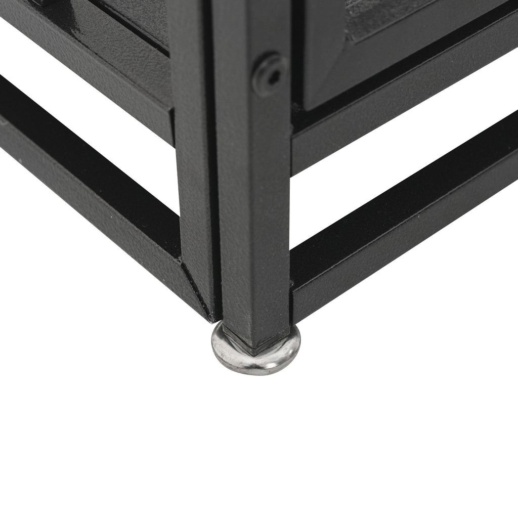 Extra Large Heavy Duty Dog Crate With Removable Pans For Dogs - Black
