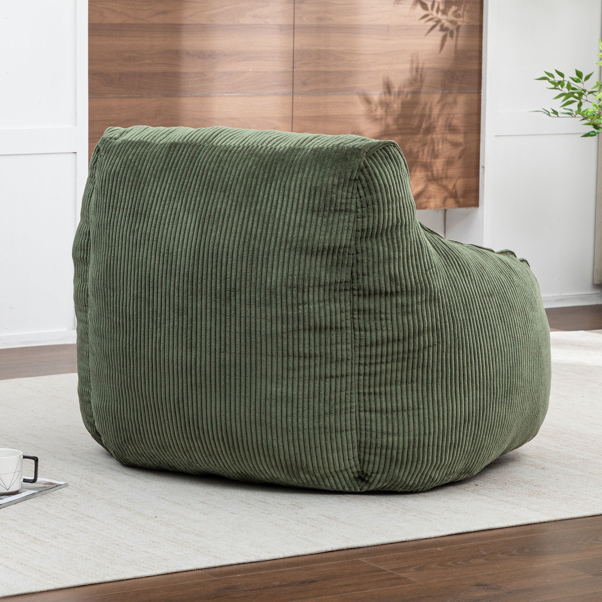 Comfy Bean Bag Chair With Filler, Fluffy And Cozy Seating
