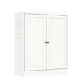 Pantry Cabinet With Adjustable Shelves Freestanding Kitchen Storage Organizer - White