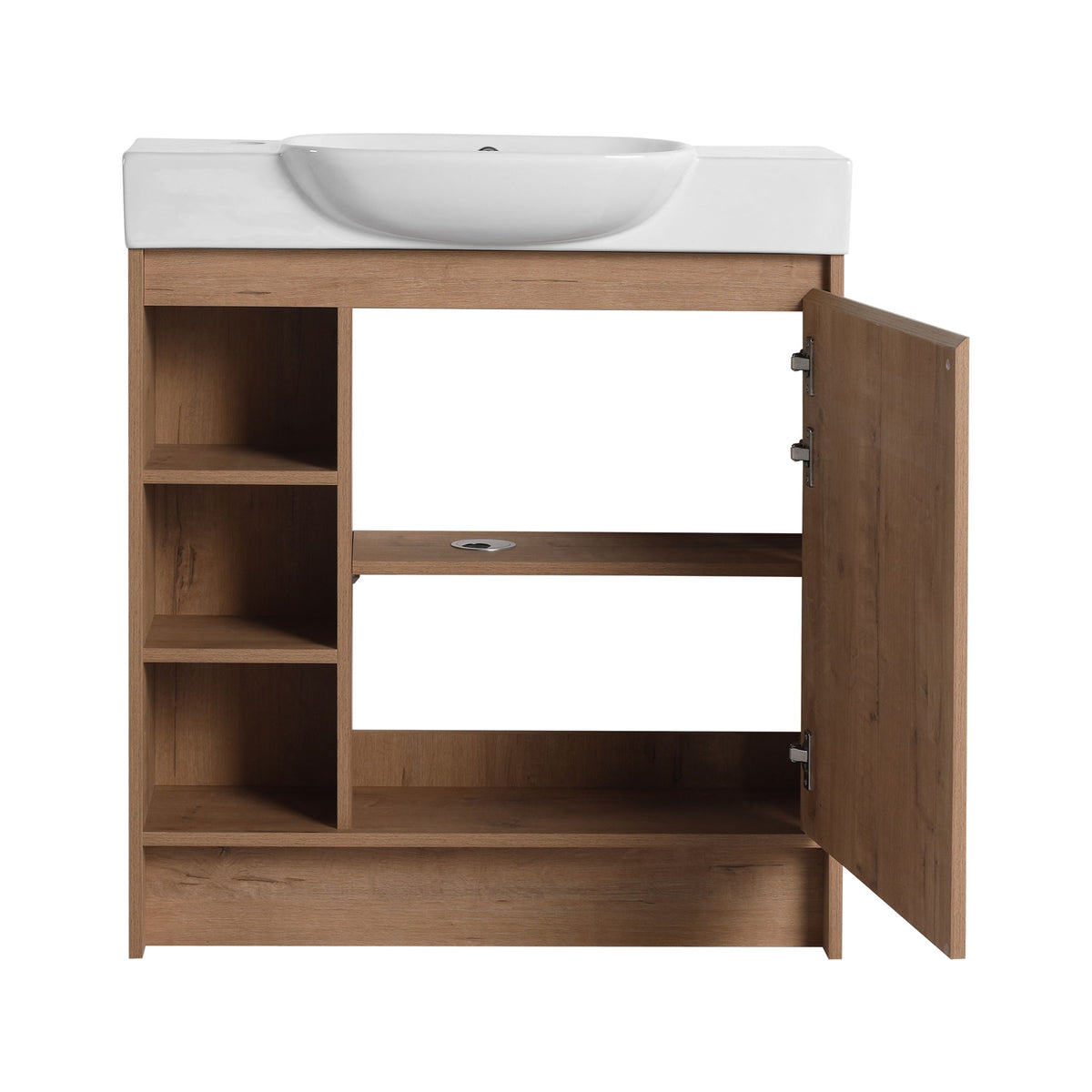 Sleek Design Freestanding Bathroom Vanity With Sink, Soft Close Door