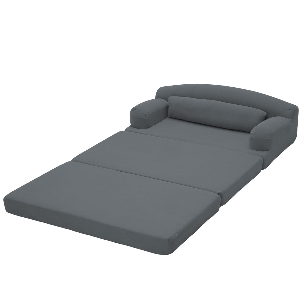 2 Seater Sofa Bed, Compact Foldable Floor Couch