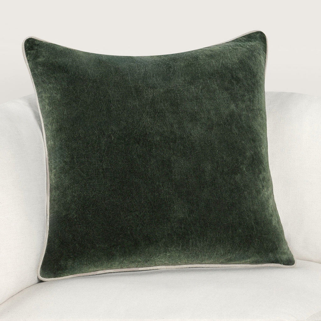 Heirloom Velvet - SLD Pillow - Forest Green