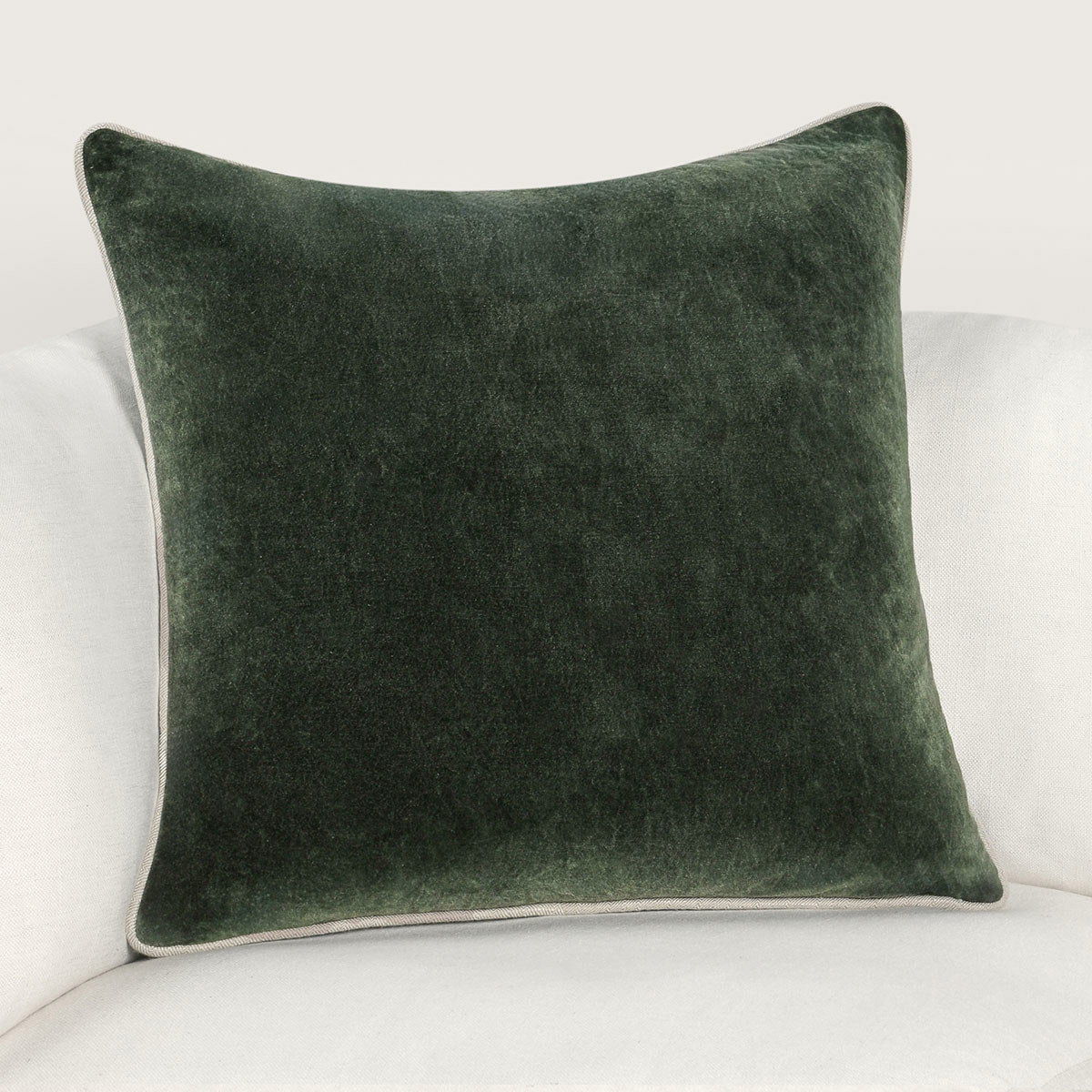 Heirloom Velvet - SLD Pillow - Forest Green
