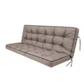 3 Seater Outdoor Porch Swing Cushion With Backrest, Waterproof