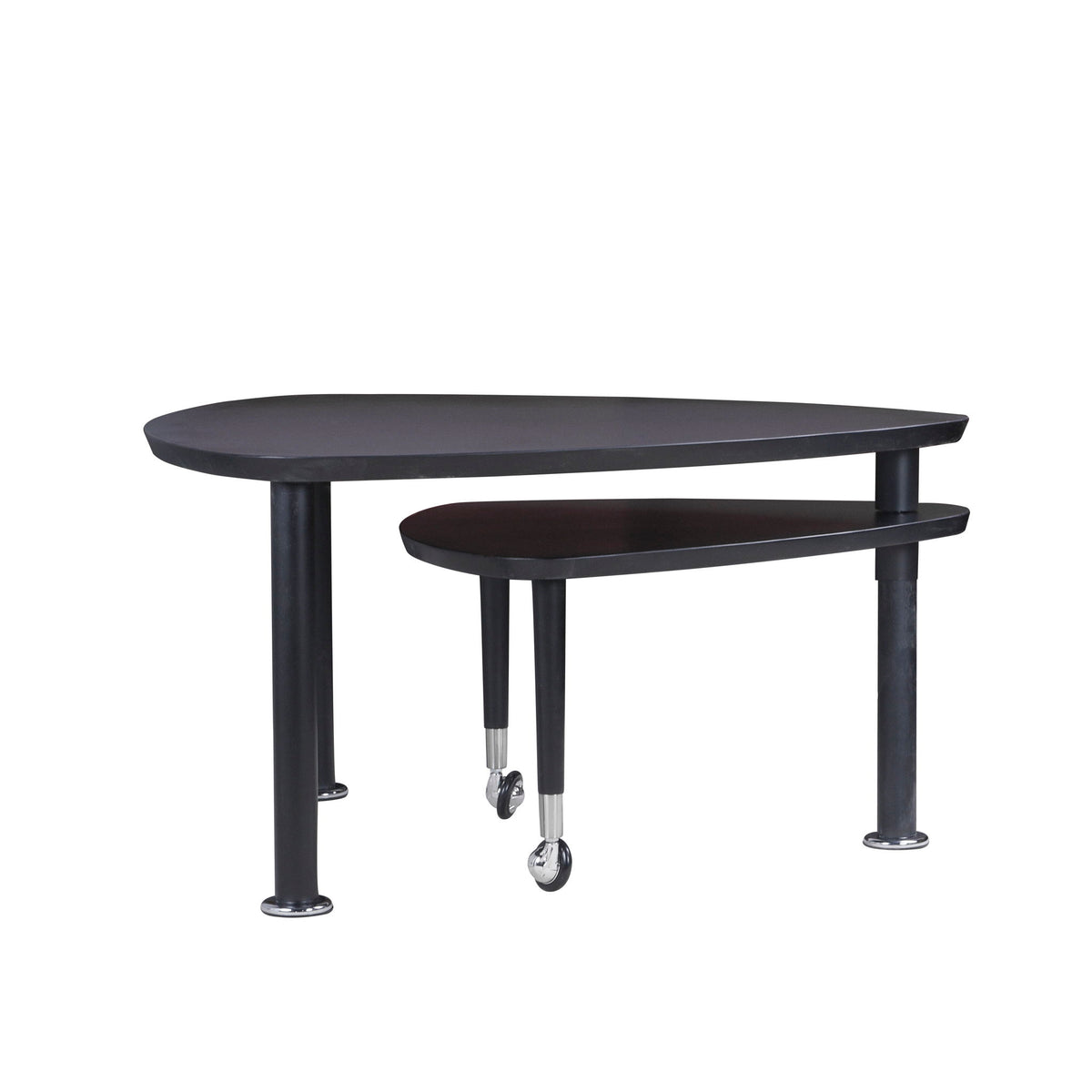 360 Degree Rotatable Coffee Table With Solid Legs