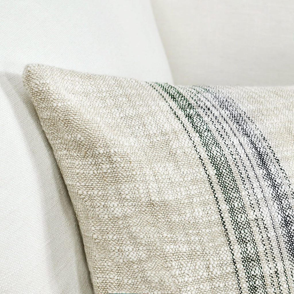 Ria - 36" x 16" Pillow - Natural / Black