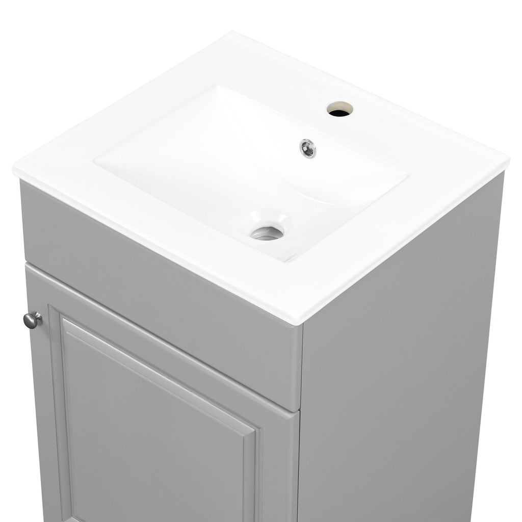Bathroom Vanity With Sink, Cabinet With Adjustable Shelf