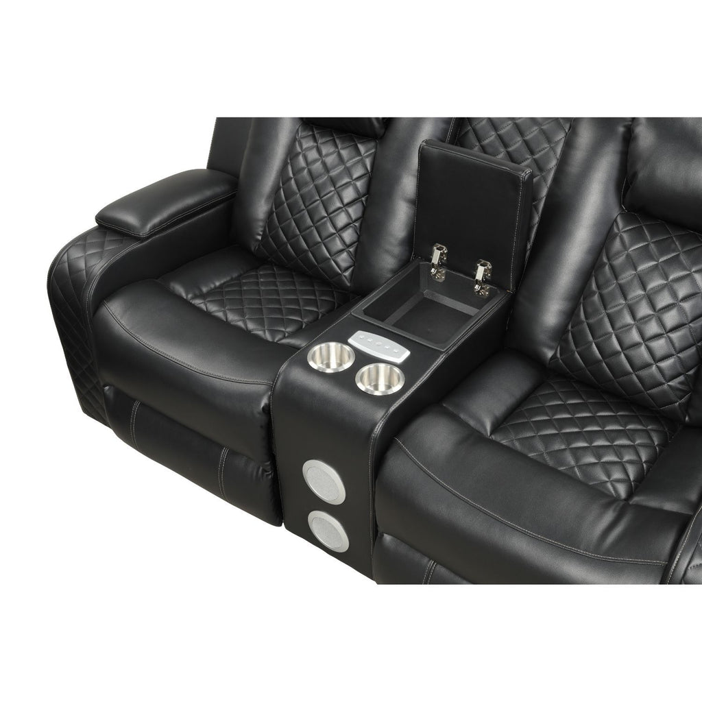 Benz - LED & Power Recliner With Adjustable Headrests And Ambient LED Lighting