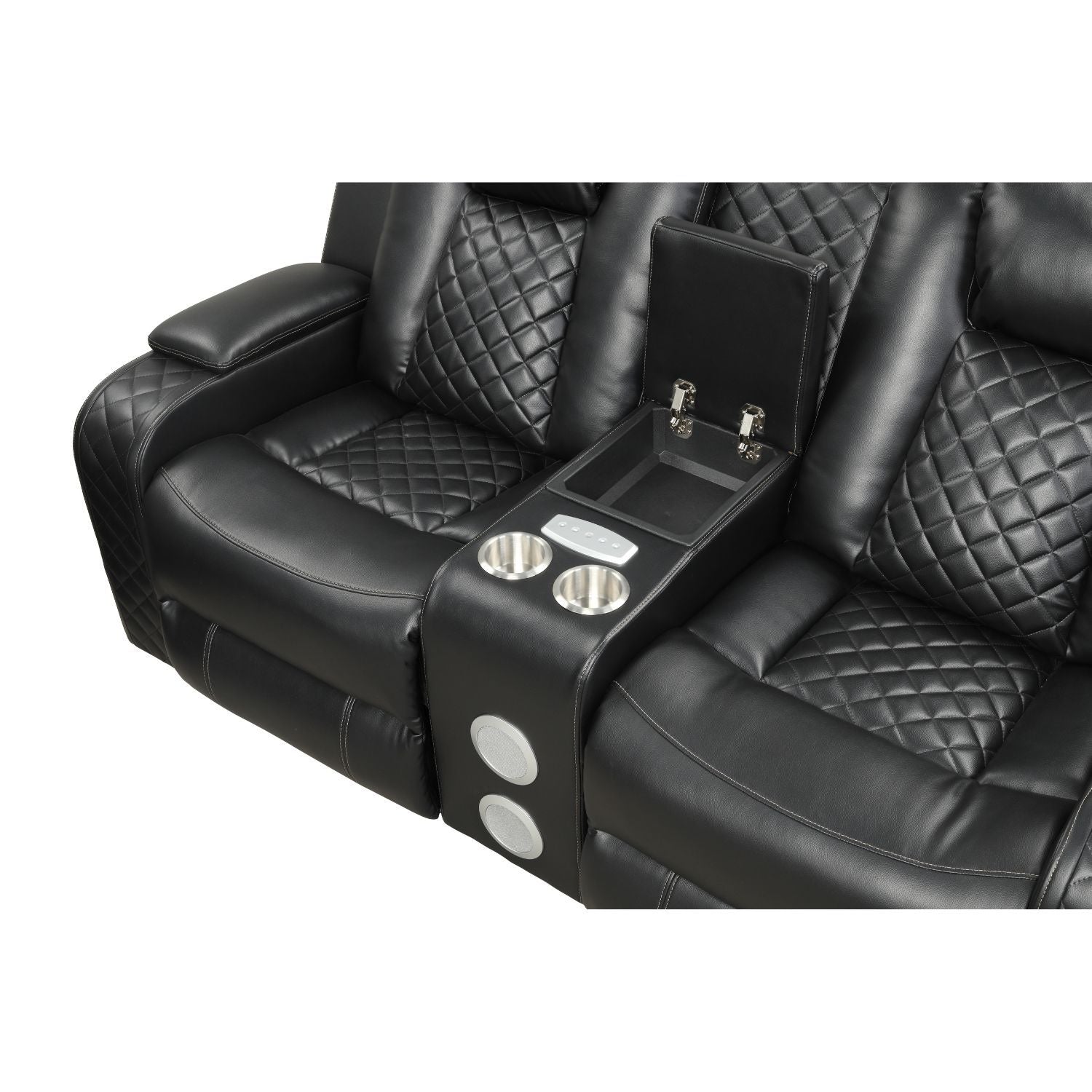 Benz - LED & Power Recliner With Adjustable Headrests And Ambient LED Lighting