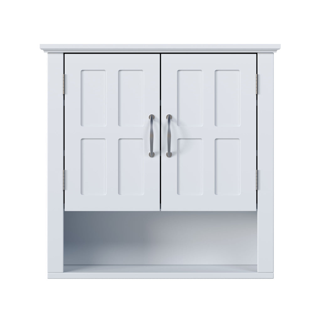 Multi Functional Wall Mounted Cabinet With Adjustable Shelves For Bathroom