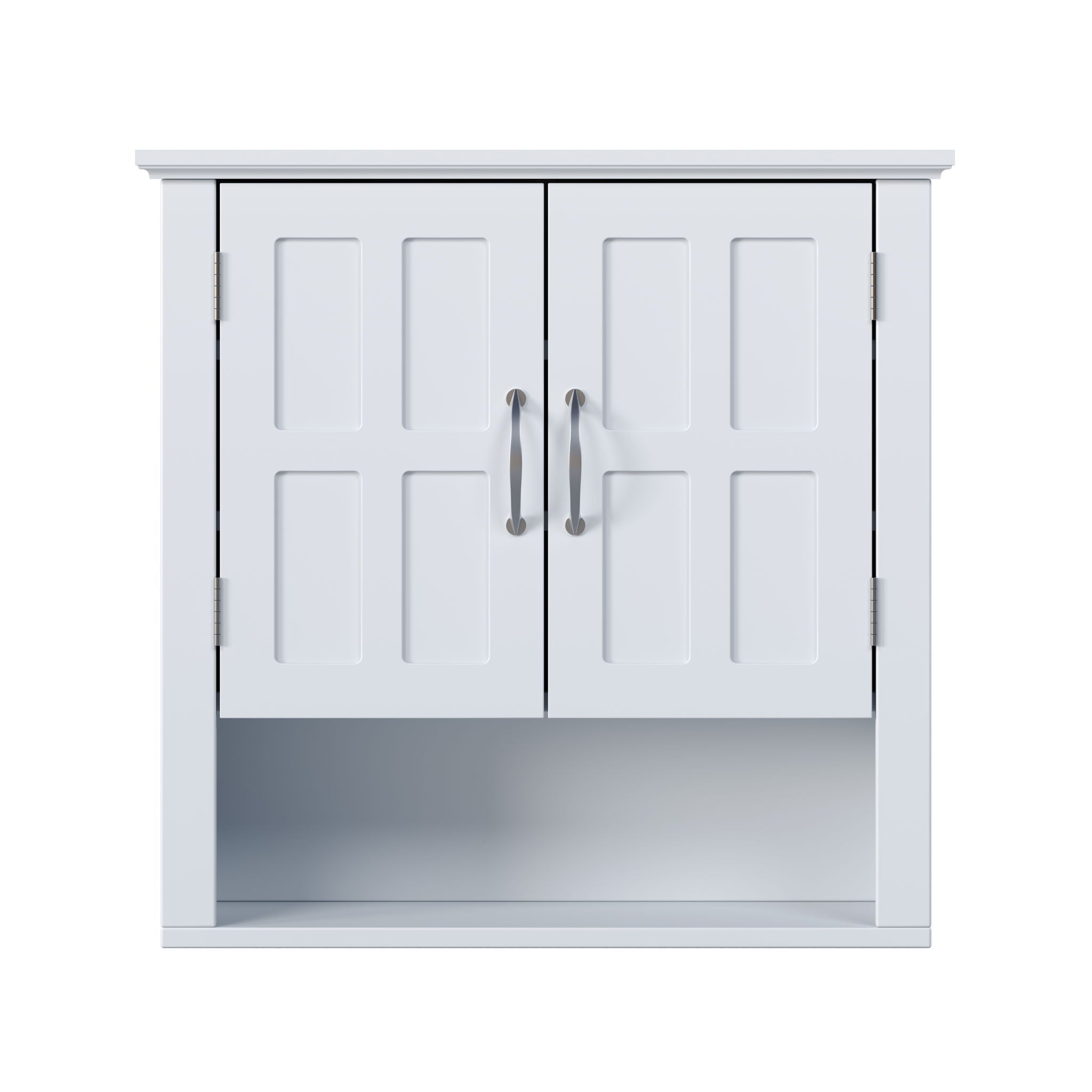 Multi Functional Wall Mounted Cabinet With Adjustable Shelves For Bathroom