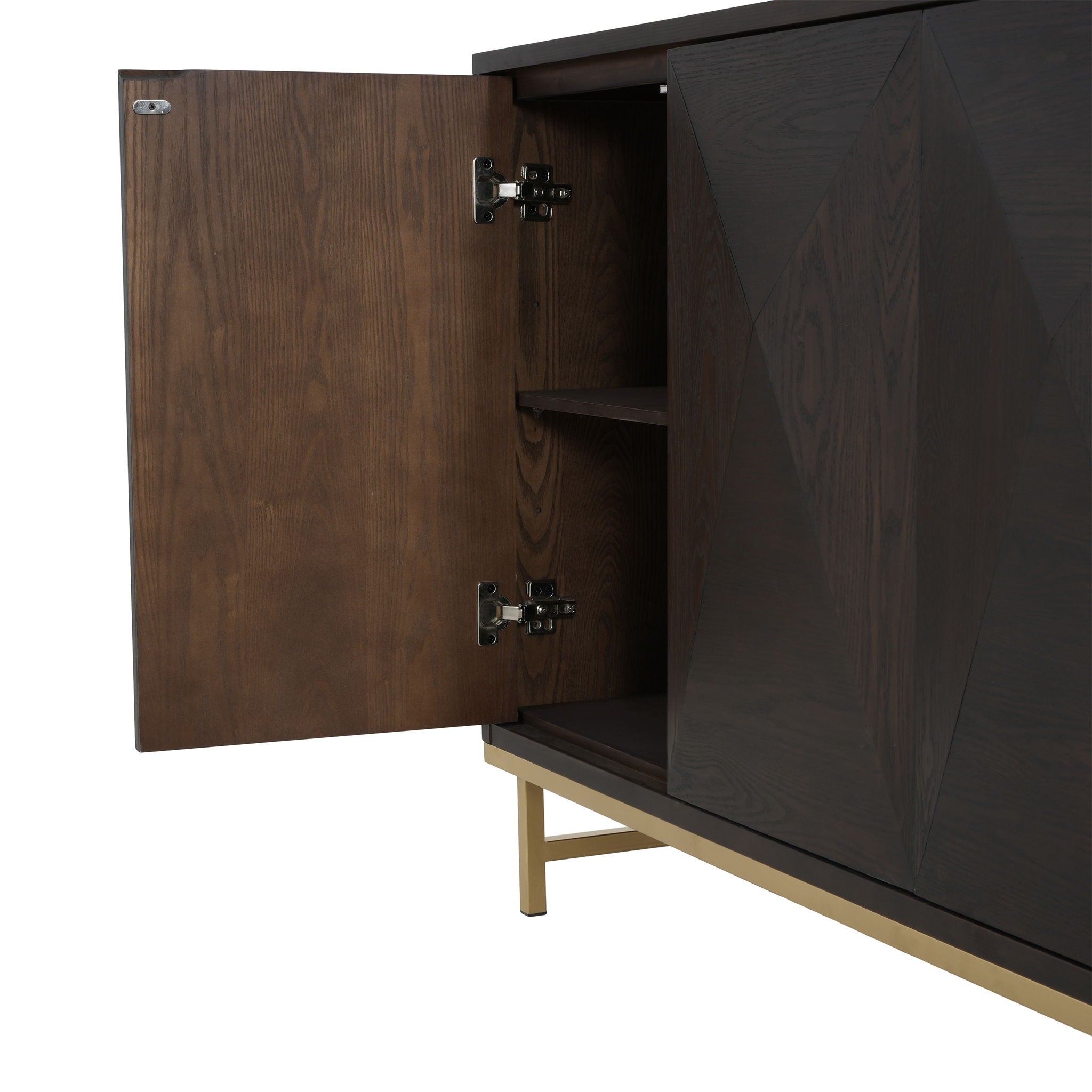 Tamid - Modern Wide Handcrafted Sideboard With Adjustable Shelves
