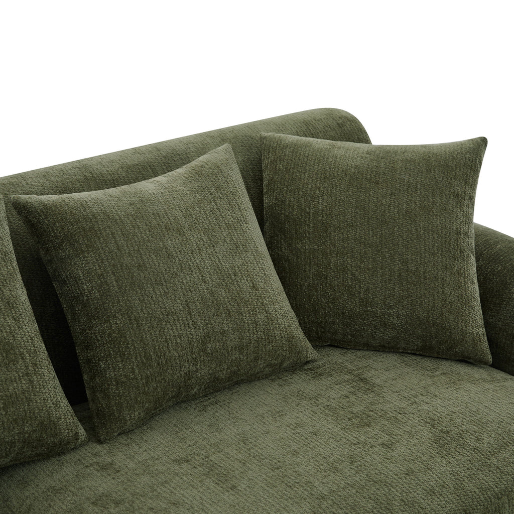3 Seater Sofa For Living Room - Green