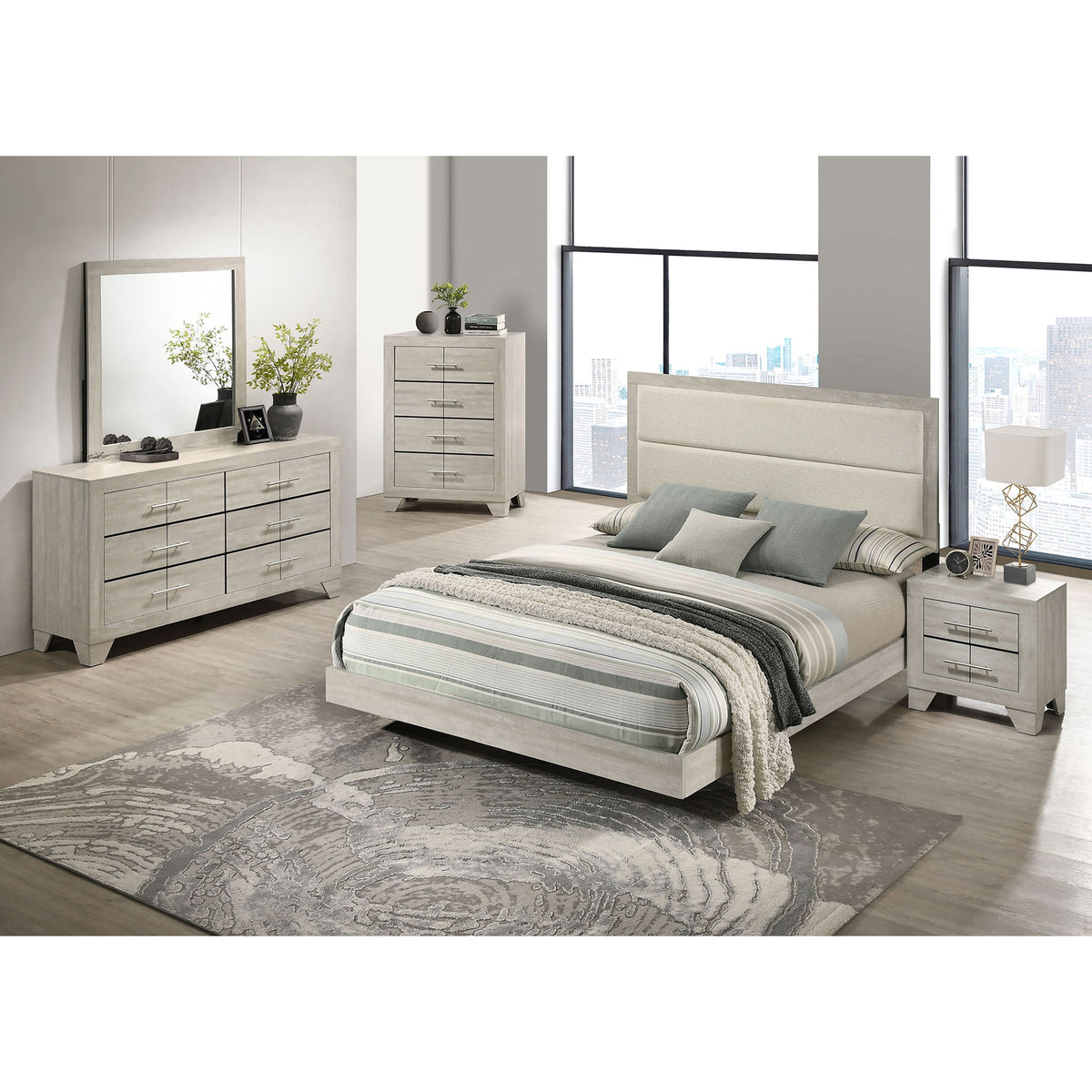Strout - 2 Drawer Nightstand - Cream