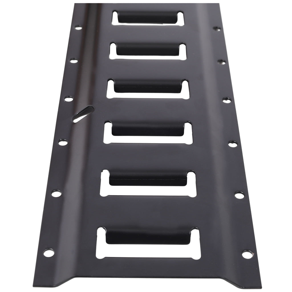 18 Pieces E Track Tie-Down Rail Kit For Trucks, Vans, And Garages With O-Ring Anchors And Ratchet Straps - Black