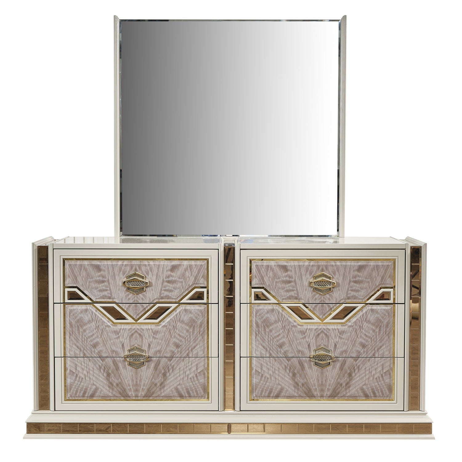 Omari - Mirror - Beige