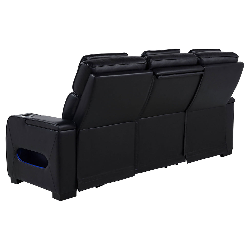 Isadora - Power Reclining Sofa With Dual Independent Recline - Black