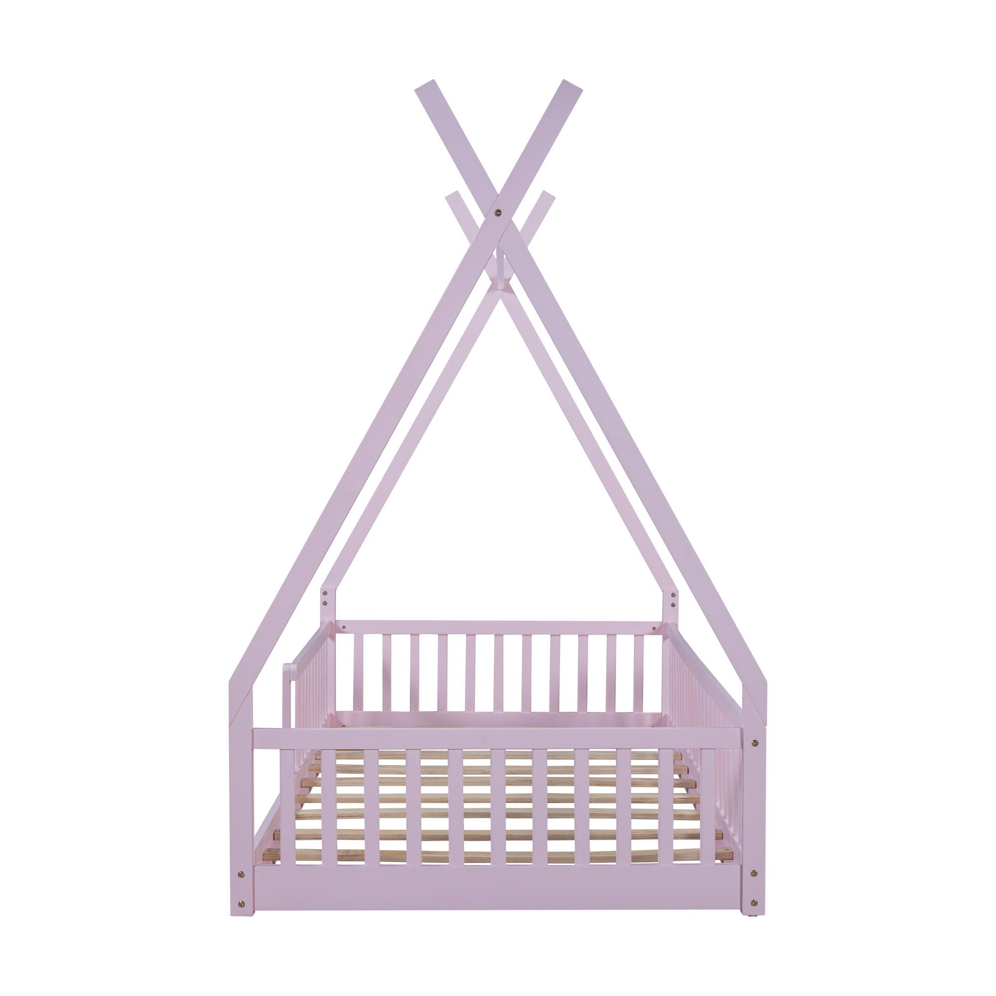 House Shaped Design Bed With Fence