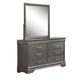 1 Piece Dresser 6 Drawers Bedroom Furniture - Gray