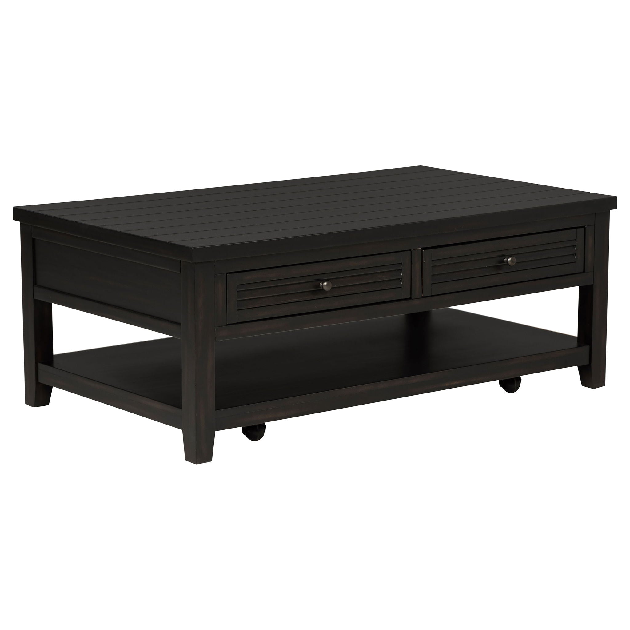 Sutter - 2 Piece Coffee And End Table Set - Dark Brown