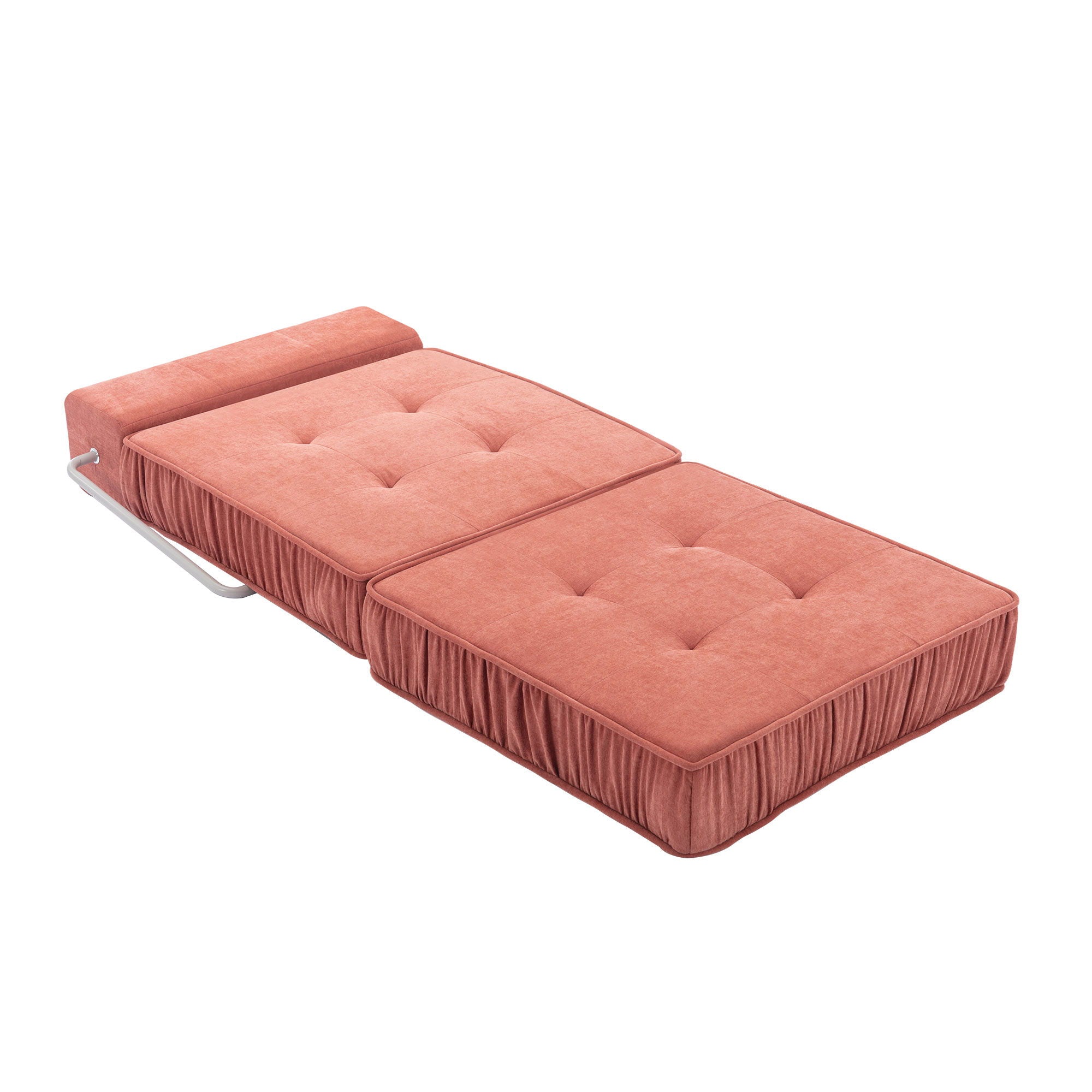 Folding Sofa With Removable Back Cushion, Convertible Futon Sleeper Chair